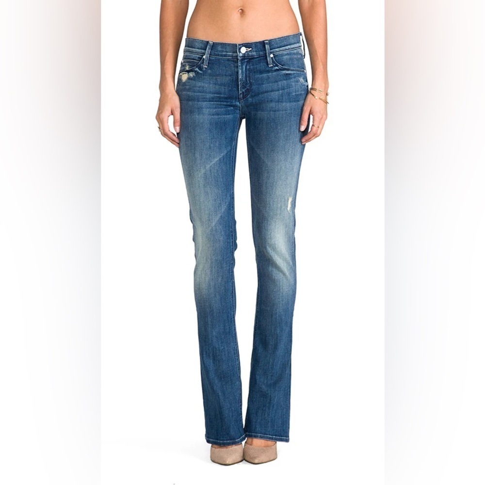 Mother The RUNAWAY Boot Cut Jean Graffiti Girl Wash NWT